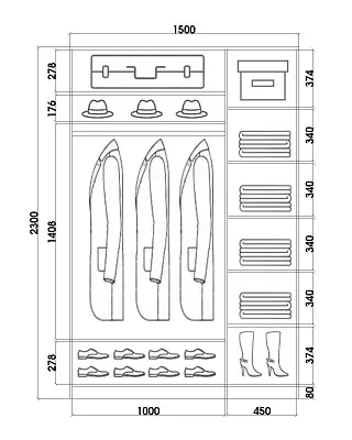 картинка Шкаф-купе 2-х дверный с пескоструйным рисунком Диагональные полосы №21-24 2300 1500 620 от магазина КУПИ КУПЕ
